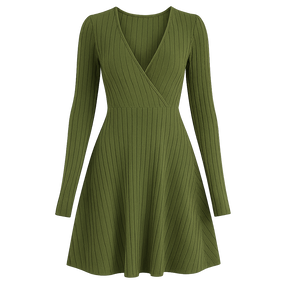 LineaFlow™ Wrap Skater Dress