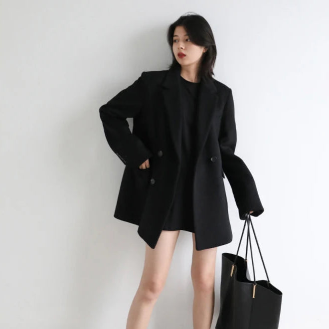 TempoLuxe™ Double-Breasted Blazer