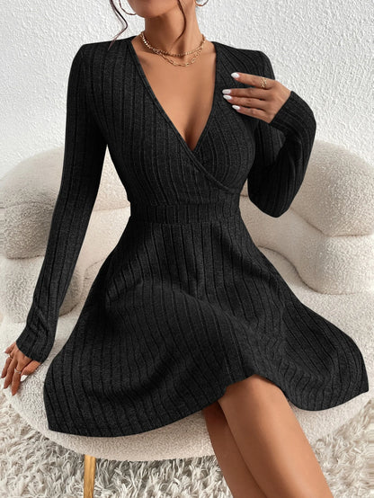 LineaFlow™ Wrap Skater Dress