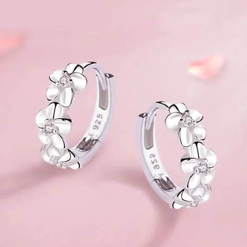 PetalArc™ Floral Hoop Earrings