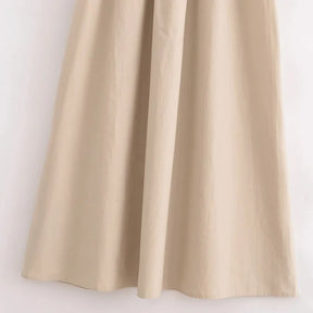 GraceLine™ Drop-Waist Midi Dress