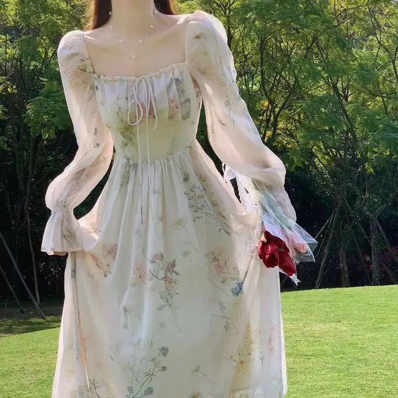 SereneBloom™ Ruched Midi Dress