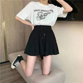 SwingEase™ Drawstring Mini Skirt