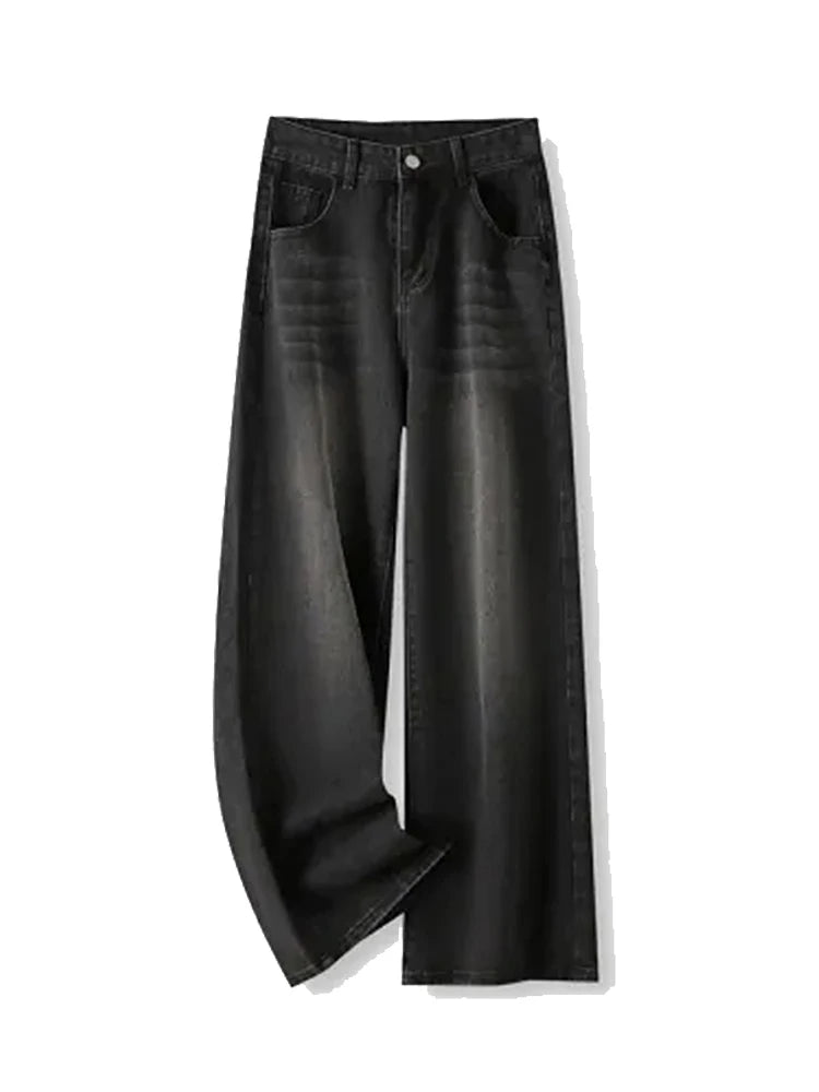 Sculpted Silhouette Wide‑Leg Jeans