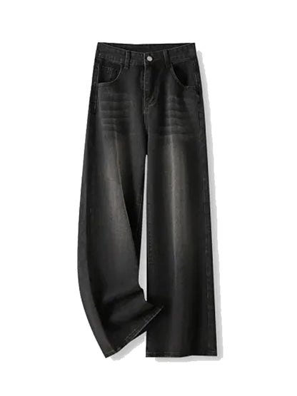 Sculpted Silhouette Wide‑Leg Jeans