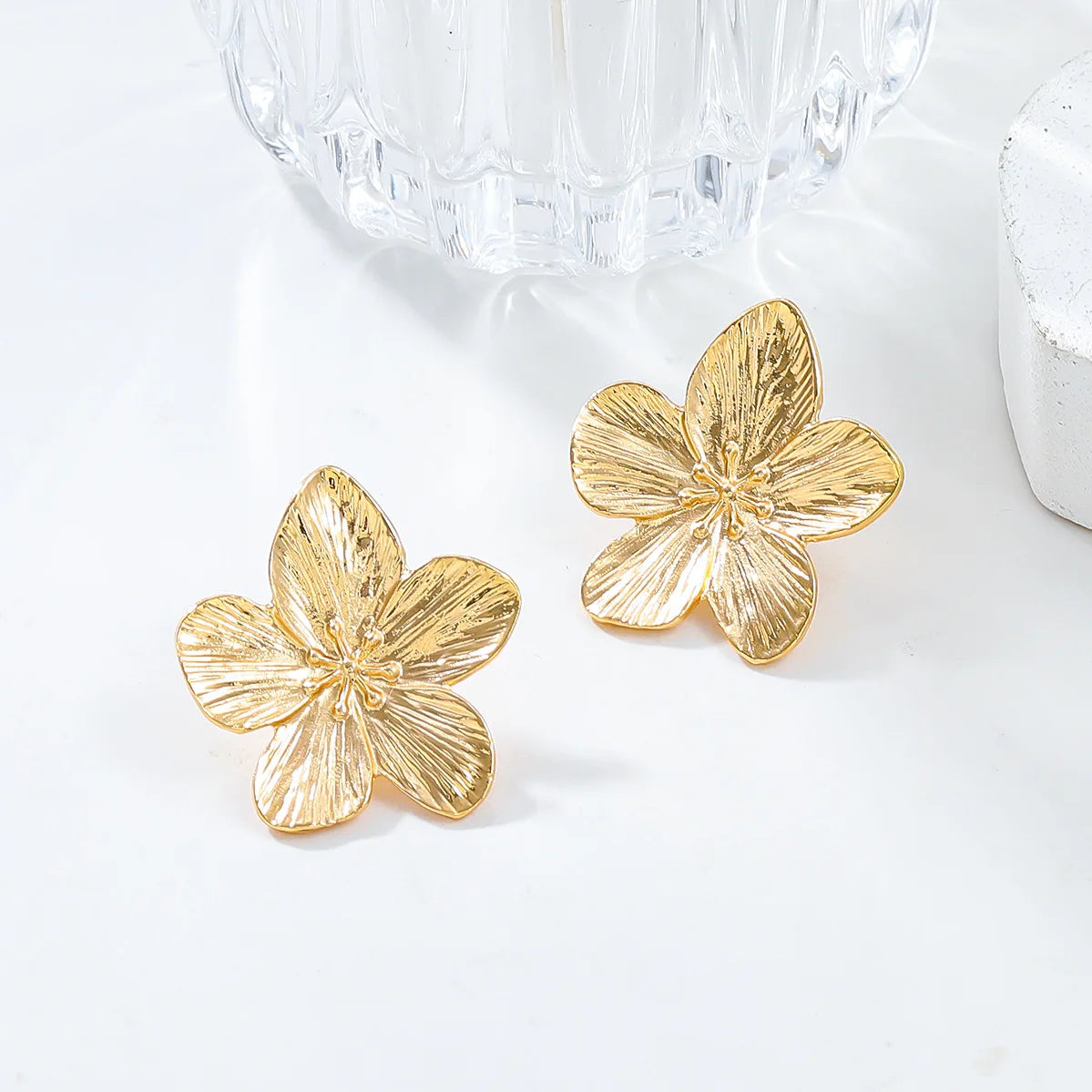BotanicBloom™ Petal Stud Earrings/Ring