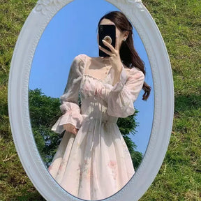 SereneBloom™ Ruched Midi Dress