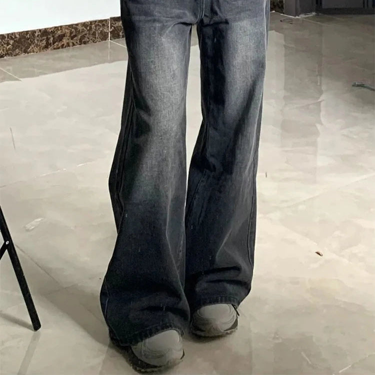 Sculpted Silhouette Wide‑Leg Jeans