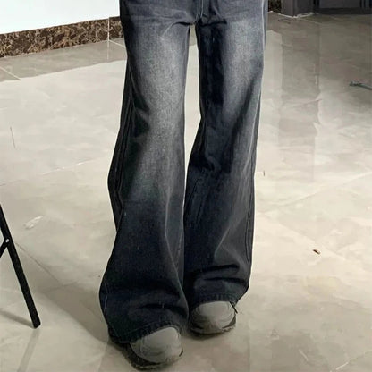 Sculpted Silhouette Wide‑Leg Jeans